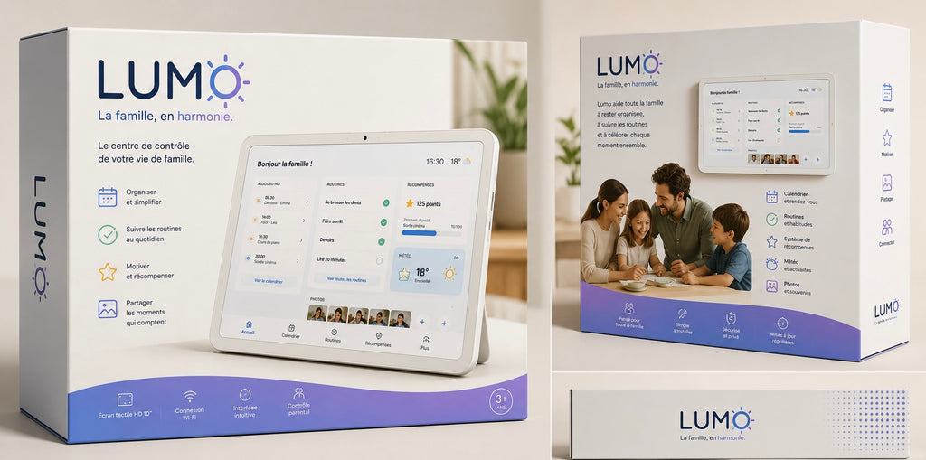 MyLumo – Calendrier Familial Connecté 15,6” | Organisateur Familial Numérique